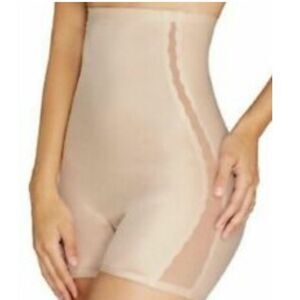 Spanx Shapewear Nude Highwasted Mid Thigh Shapewear
